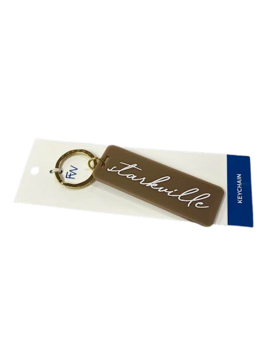 Mocha Starkville Keychain