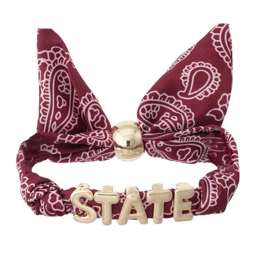 State Bandana Slider Bracelet