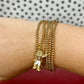 Bully Mascot Gold Beaded Bracelet Stack