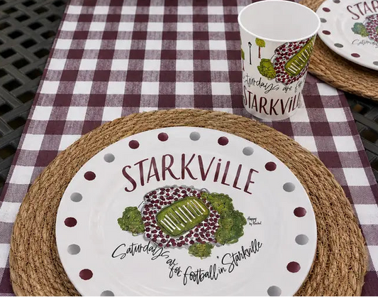Starkville, MS 9" Melamine Plates