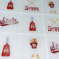 Acrylic MSU Watercolor Coaster Sets