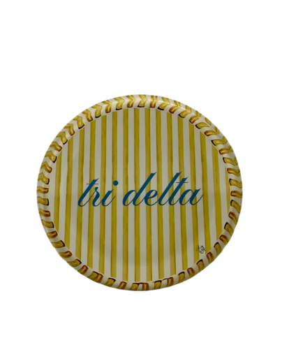 Sorority Striped Acrylic Coaster