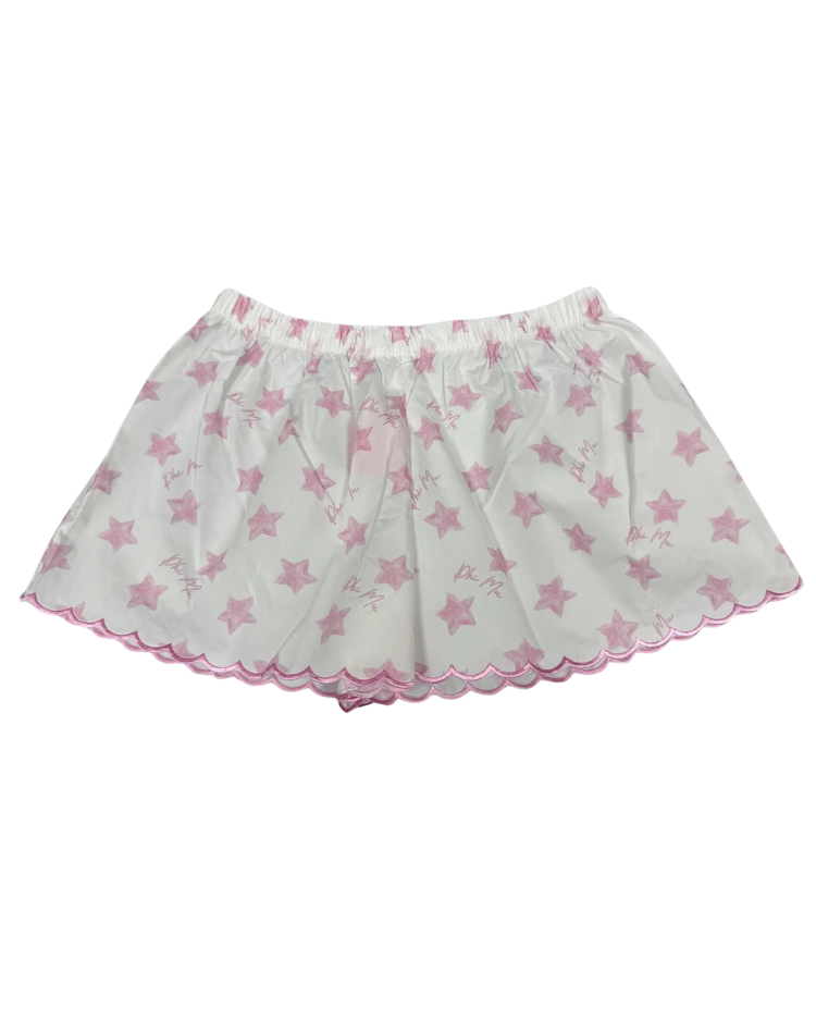 Phi Mu Cotton Scalloped Shorts