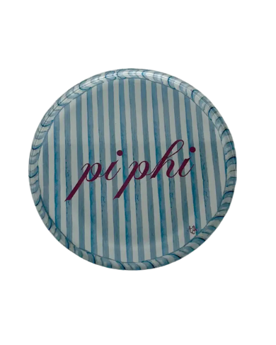 Sorority Striped Acrylic Coaster