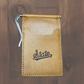 Tan Leather State Script Debossed Wallets