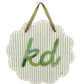 Scalloped Sorority Acrylic Doorhanger