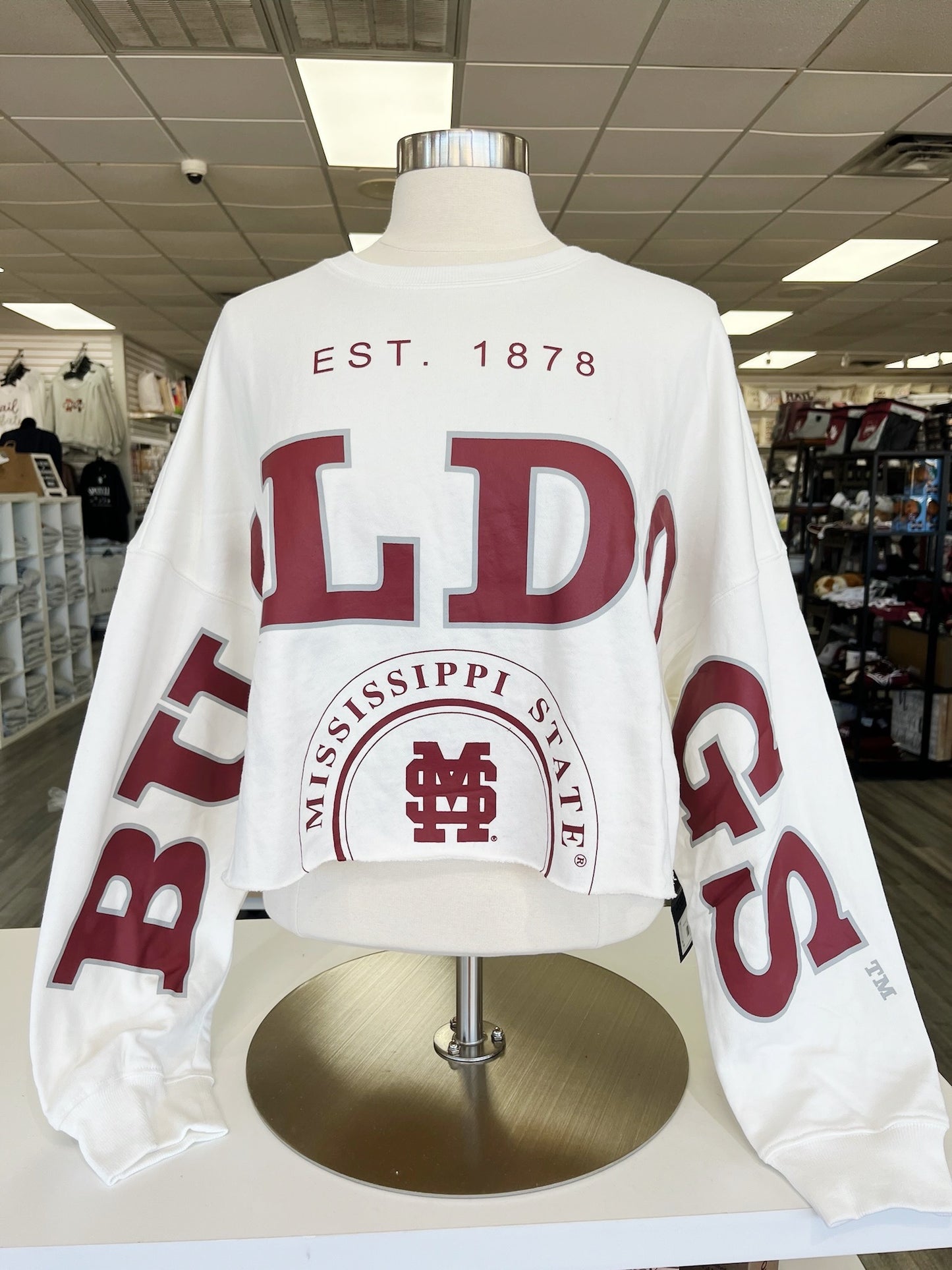 MSU Logo Collage Cropped CrewNeck