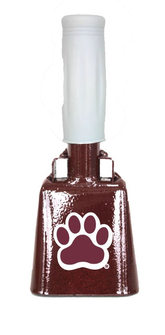Small Maroon BullyBell with Paw Print Decal