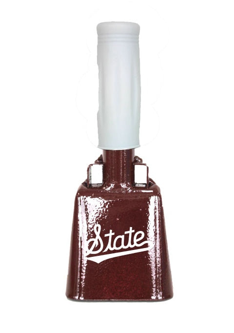 Small Maroon BullyBell with State Script Decal