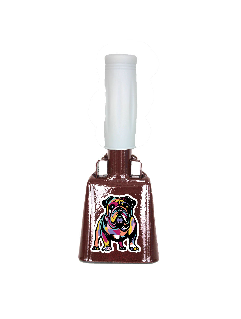 Small Maroon BullyBell with Multicolor Bully Decal