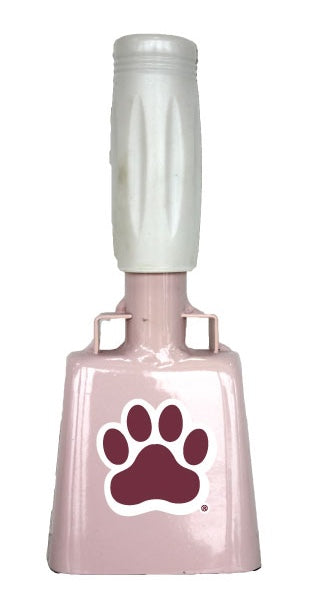 Small Pink BullyBell with Paw Print Decal