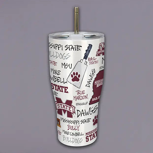 MS State Icon Tumbler 30oz