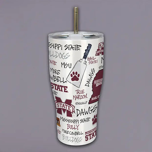 MS State Icon Tumbler 30oz