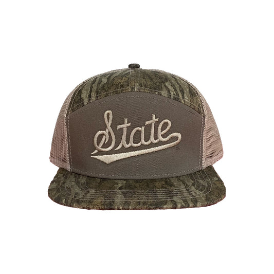 State Script Bottomland 7 Panel Hat