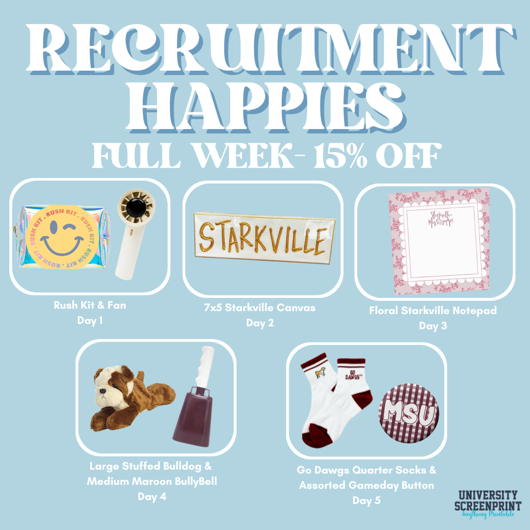 Full Week of Recruitment Happies