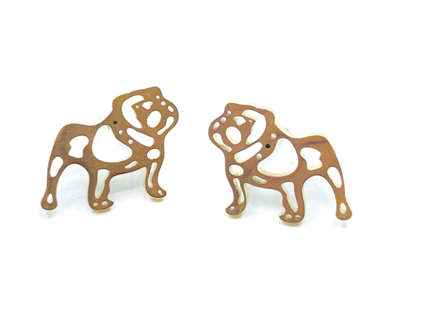 Bulldog Stud Earring