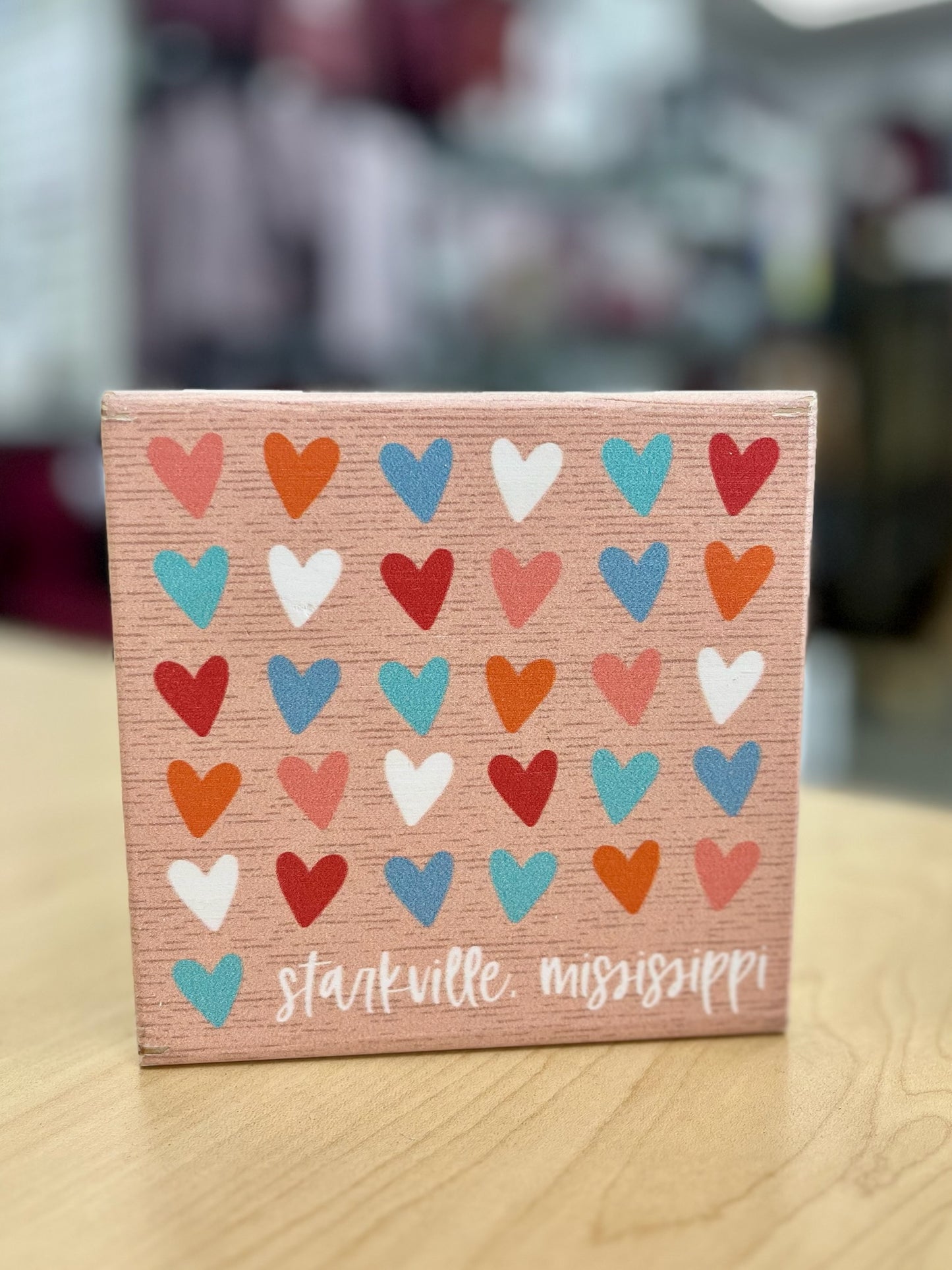 Starkville Heart Wood Block