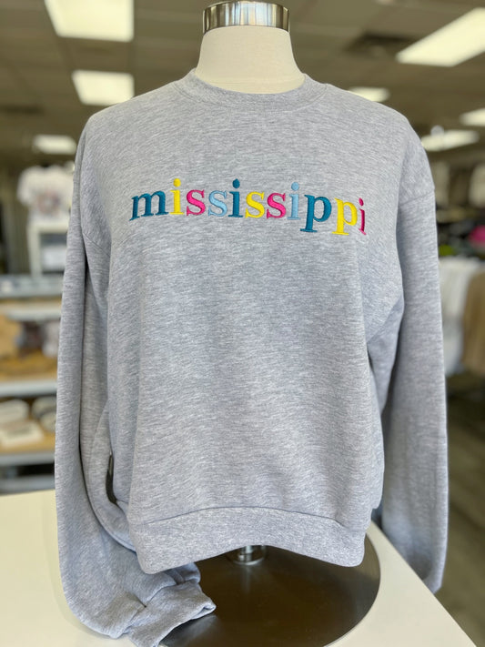 Mississippi Cropped Sweatshirt