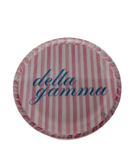 Sorority Striped Acrylic Coaster