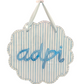Scalloped Sorority Acrylic Doorhanger