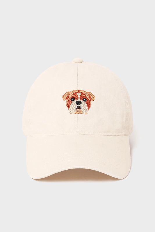 Bulldog Embroidered Hat