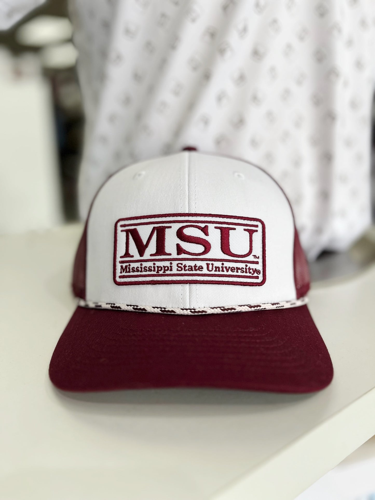 MSU Bar Design Rope Hat