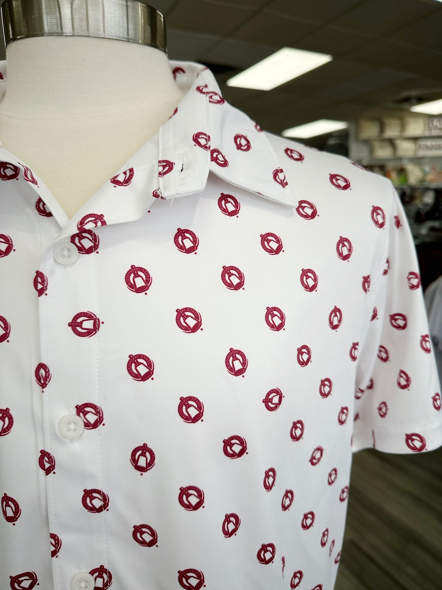 MSU Cowbell Button Up