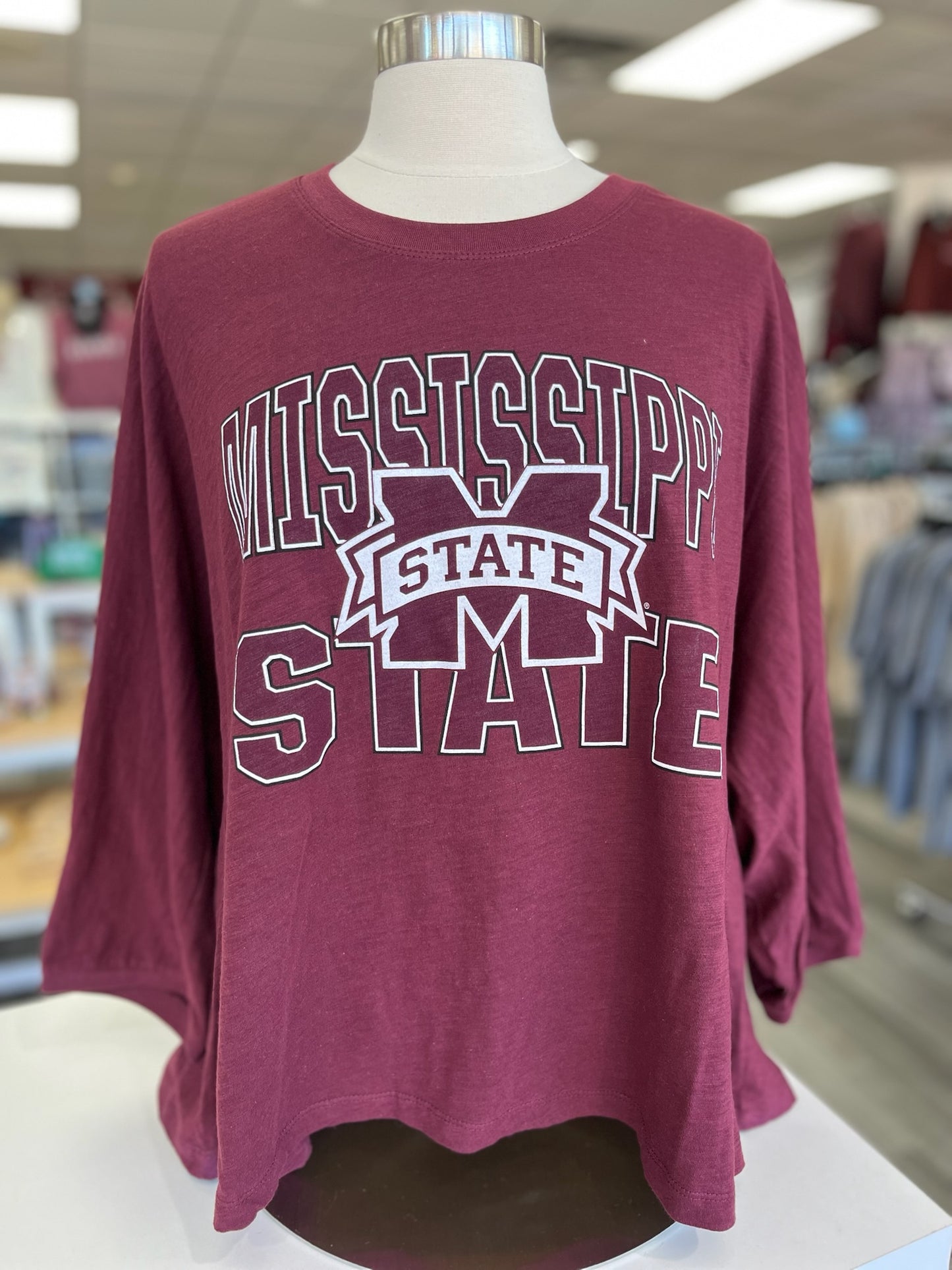 Mississippi State Oversized Slub Top