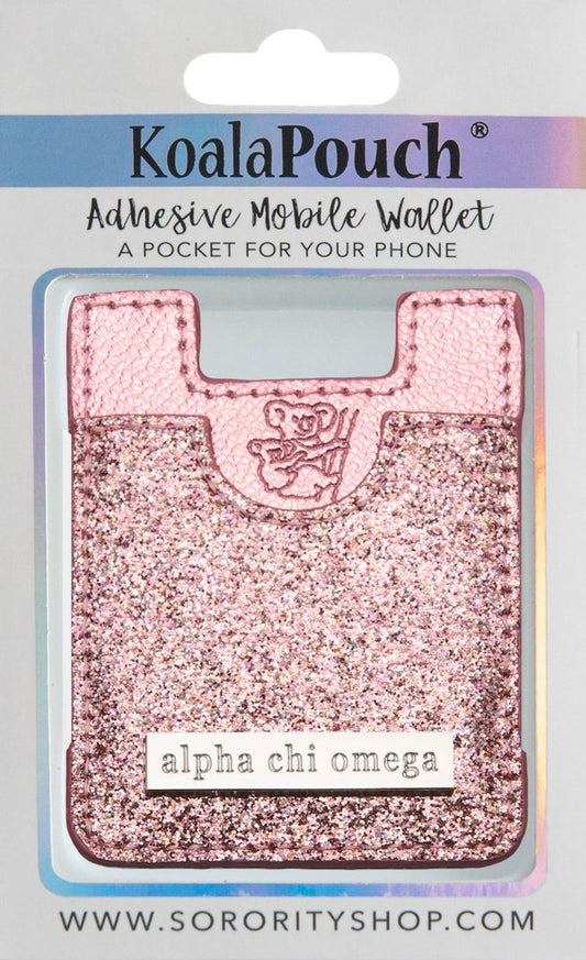 Sorority: Pink Glitter Phone Wallets