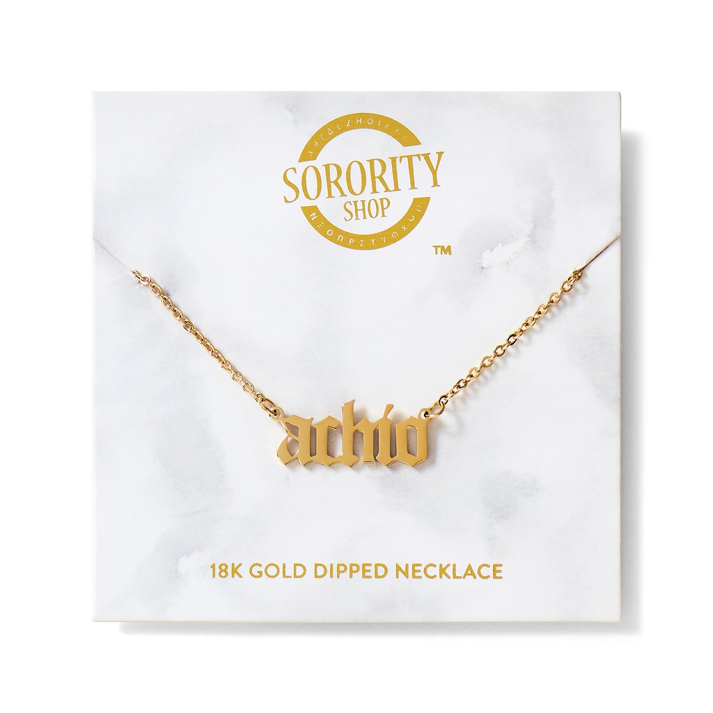 Old English Sorority Necklaces