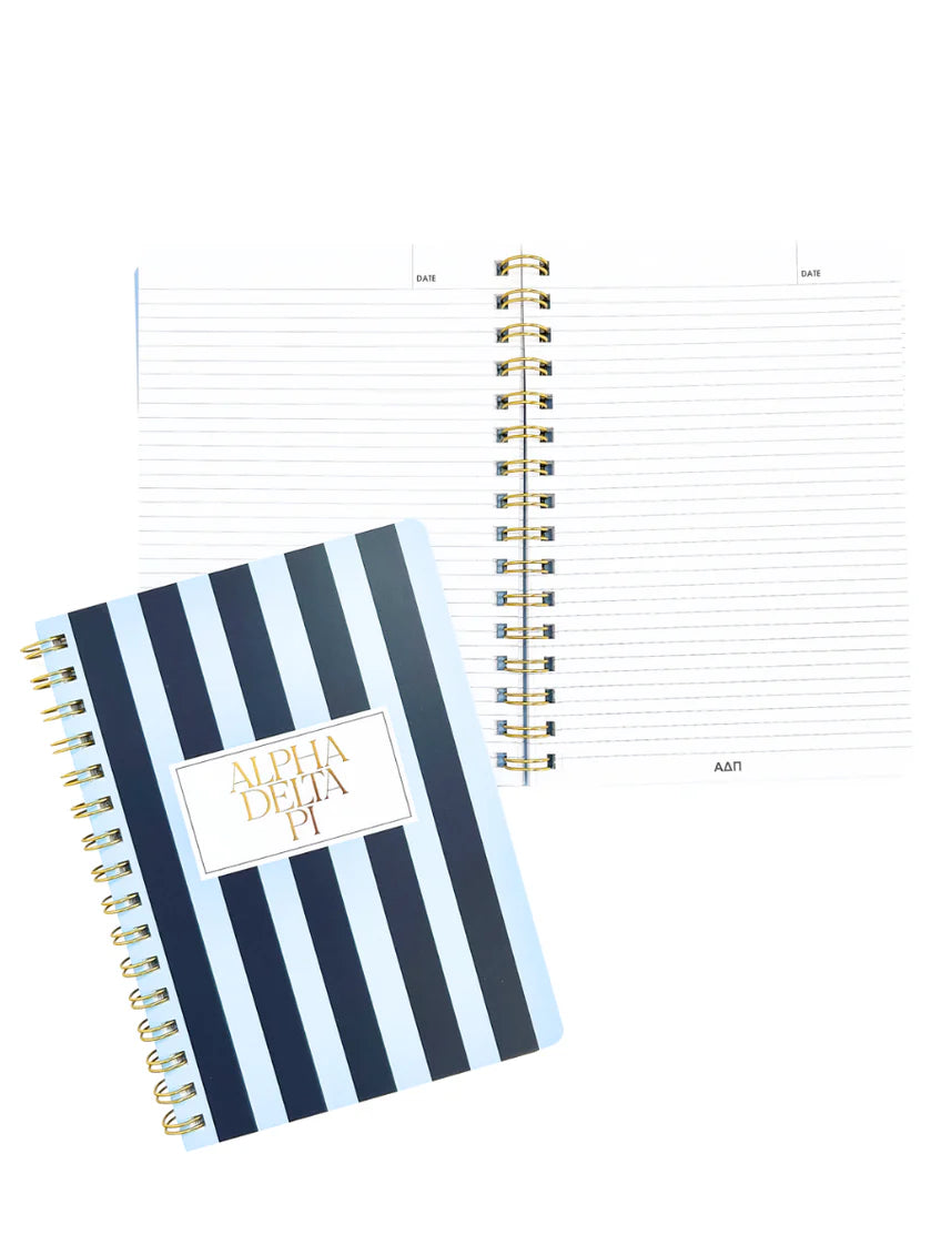 Sorority Stripe Notebook