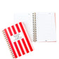 Sorority Stripe Notebook