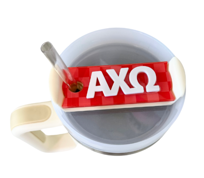 Sorority Tumbler Lid Tag