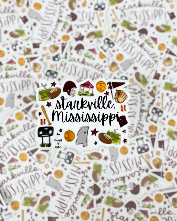 Starkville Sports Collage Decal