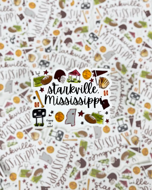 Starkville Sports Collage Decal