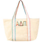 Multicolor Embroidered Sorority Tote