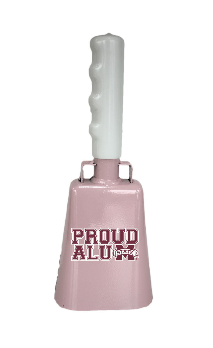 Boxed: Medium Pink BullyBell with Proud Alum Decal