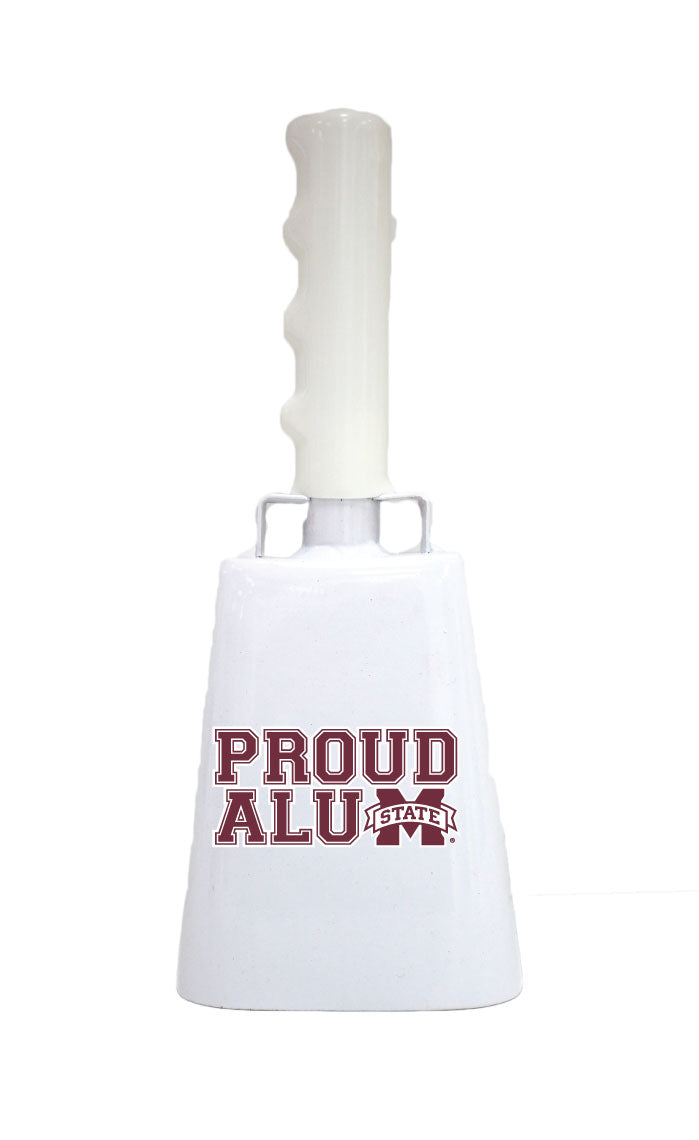Boxed: Medium White BullyBell with Proud Alum Decal