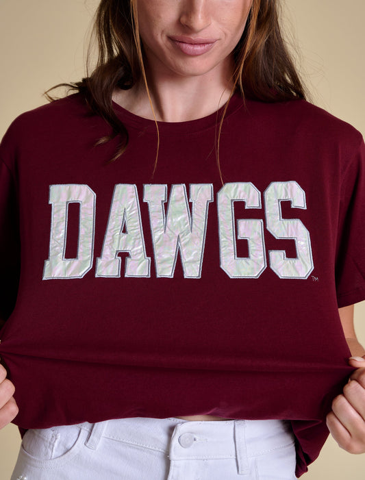 Dawgs Holographic Embroidered Tee