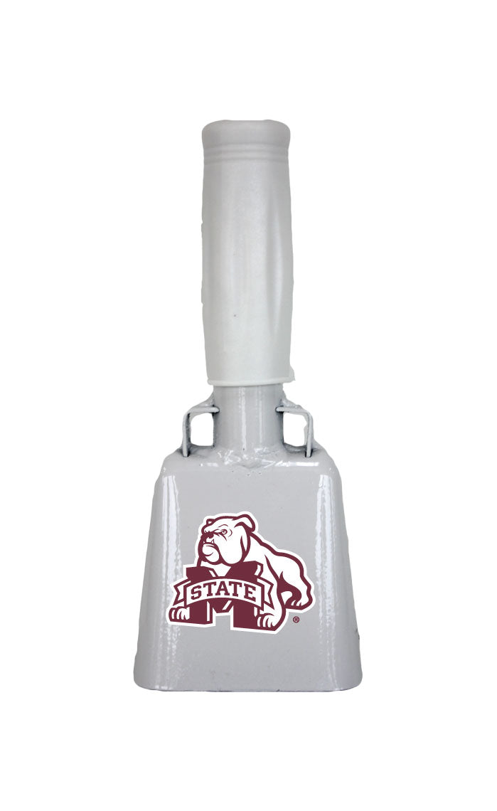 Small White BullyBell with Dog Over M Decal