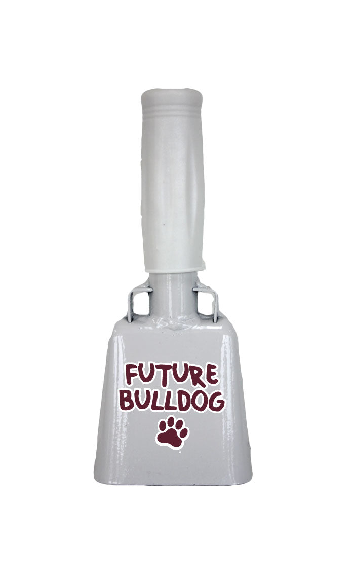 Small White BullyBell with Future Bulldog Decal