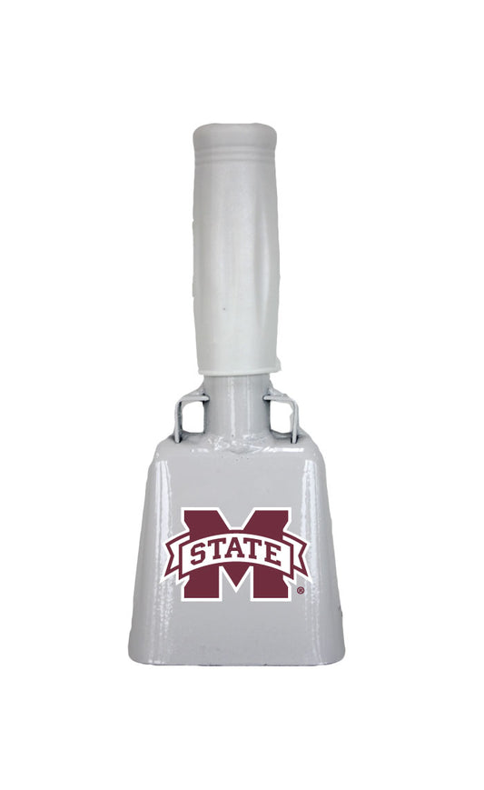 Small White BullyBell with M Banner Decal