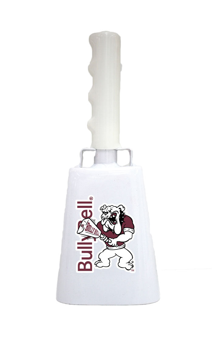 Boxed: Medium White BullyBell Cowbell With BullyBell Decal