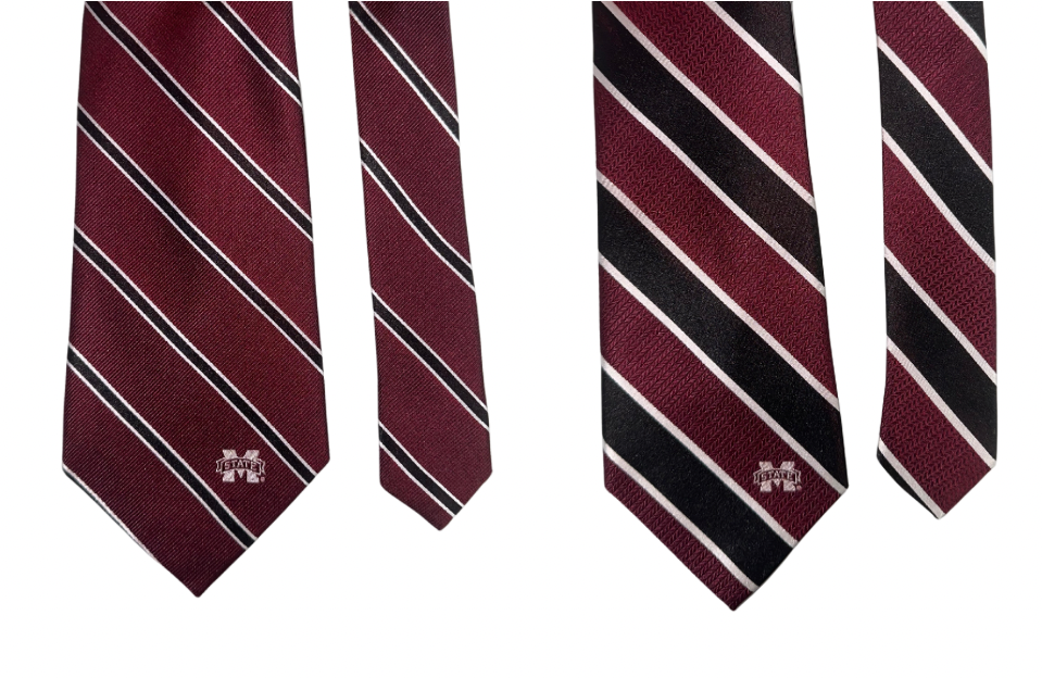 MSU Silk Woven Stripe Tie