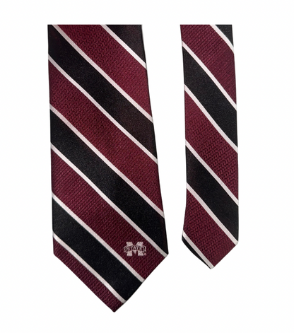 MSU Silk Woven Stripe Tie