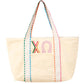 Multicolor Embroidered Sorority Tote