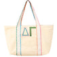 Multicolor Embroidered Sorority Tote