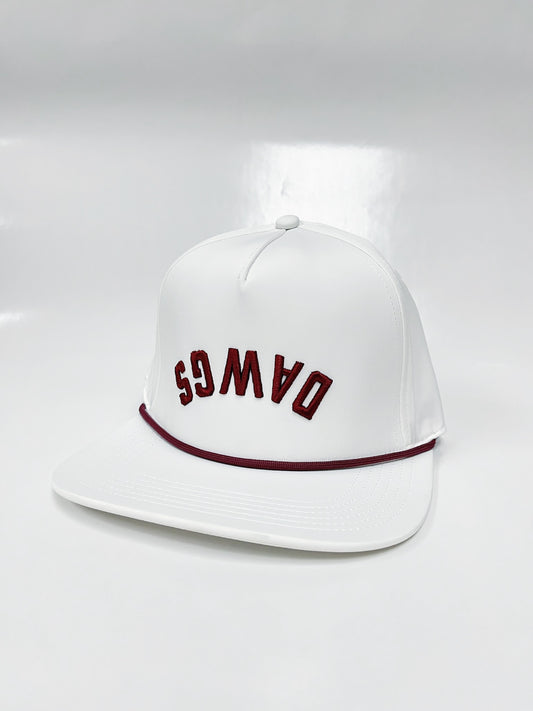 Mississippi State DAWGS White Caddy Hat