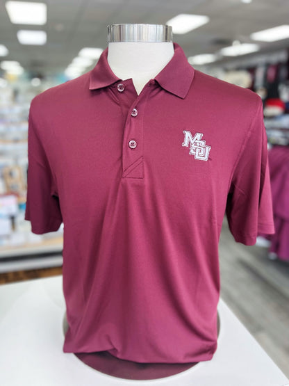 Interlocking MSU Forge Stretch Polo