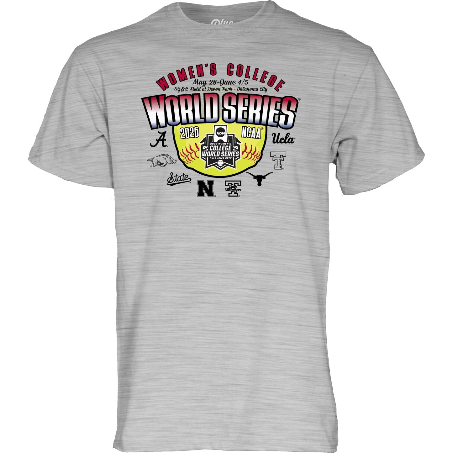 Mississippi State Softball 8 Team WCWS 2026 Tee